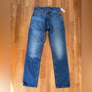 NWT Old Navy 26x30 straight flex jeans medium wash
